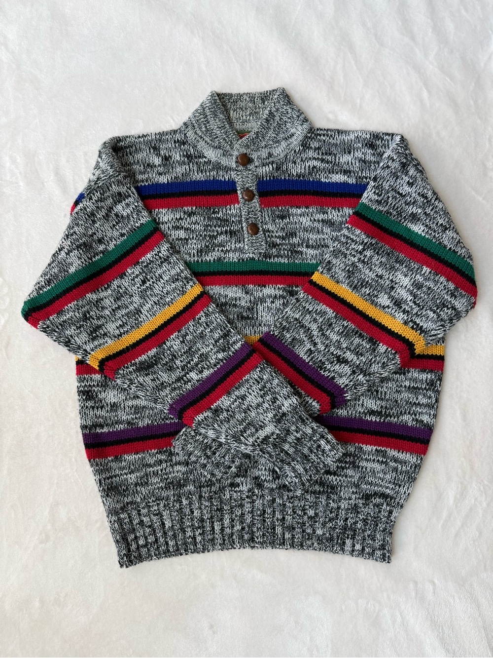 Boston Traders Vintage Striped Wool Sweater size L